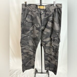 Wrangler Gray Cargo Pants Urban Camouflage